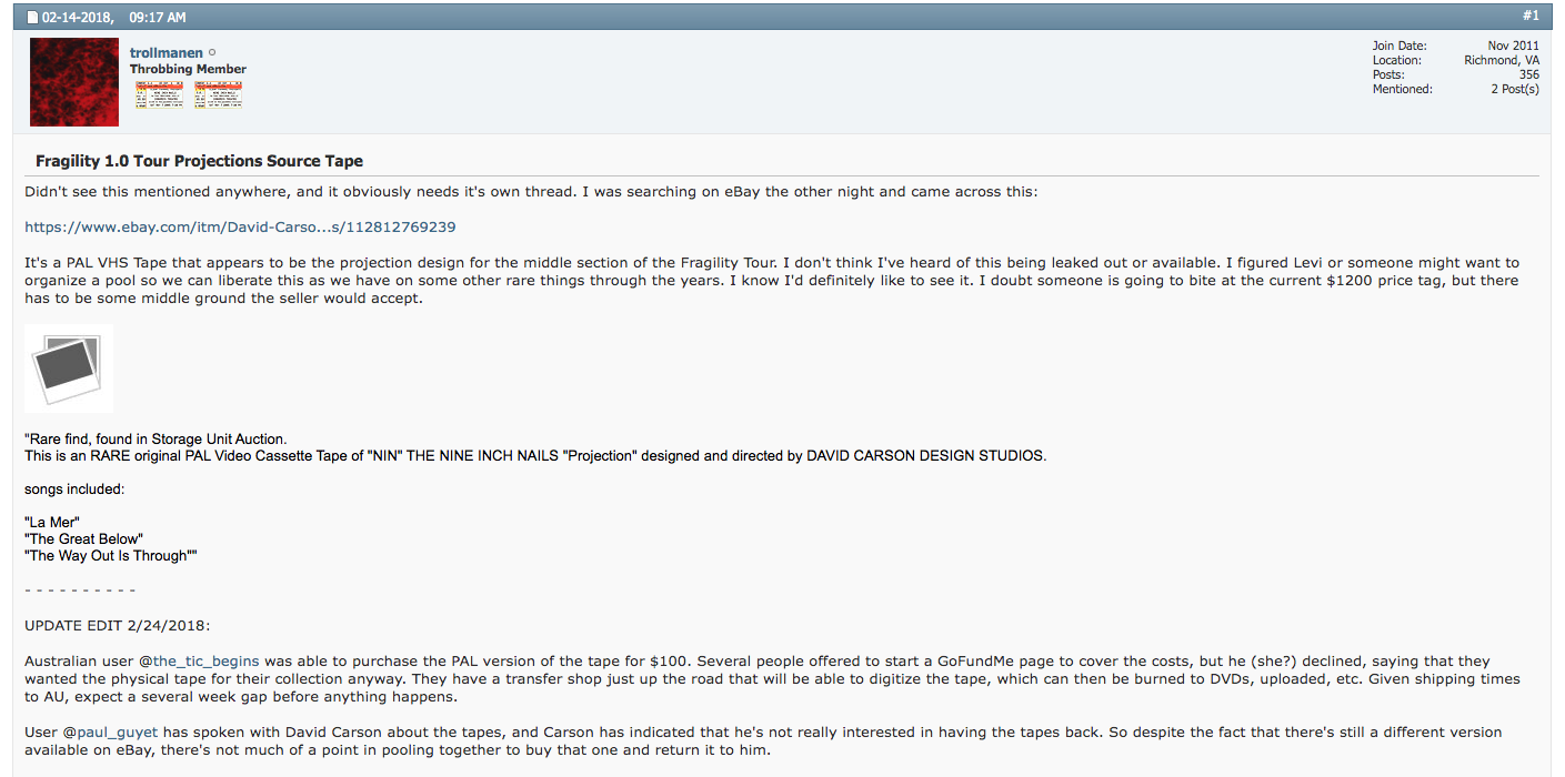 EchoingTheSound post about Fragility projections
